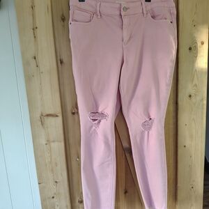 Old Navy Rockstar Skinny Jeans Pink